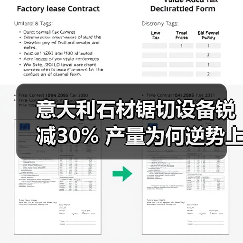 意大利石材锯切设备锐减30% 产量为何逆势上涨？（图4）