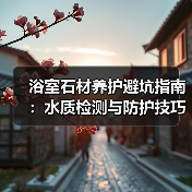 浴室石材养护避坑指南:水质检测与防护技巧(图2) 浴室石材养护避坑指南:水质检测与防护技巧(图2)