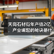 天岗石材街年产值2亿,产业崛起的秘诀是什么?(图4) 天岗石材街年产值2亿,产业崛起的秘诀是什么?(图4)