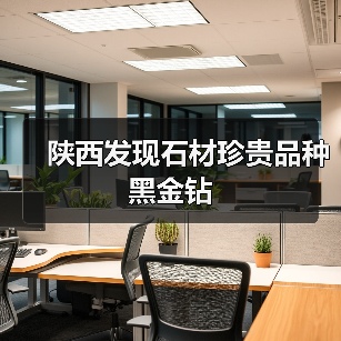 陕西发现石材珍贵品种黑金钻