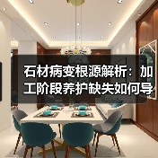 石材病变根源解析：加工阶段养护缺失如何导致病变？