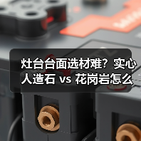 灶台台面选材难?实心人造石 vs 花岗岩怎么选?(图2) 灶台台面选材难?实心人造石 vs 花岗岩怎么选?(图2)